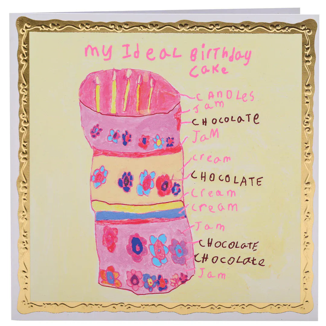 ARTHOUSE UNLIMITED Greetings Cards My Ideal Birthday Cake, Birthday Card