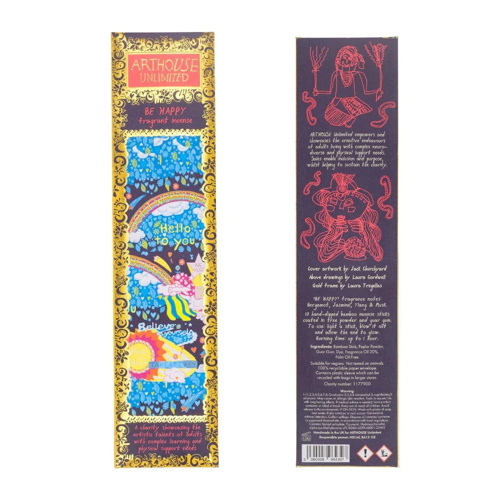 ARTHOUSE UNLIMITED Incense Be Happy, Incense Sticks