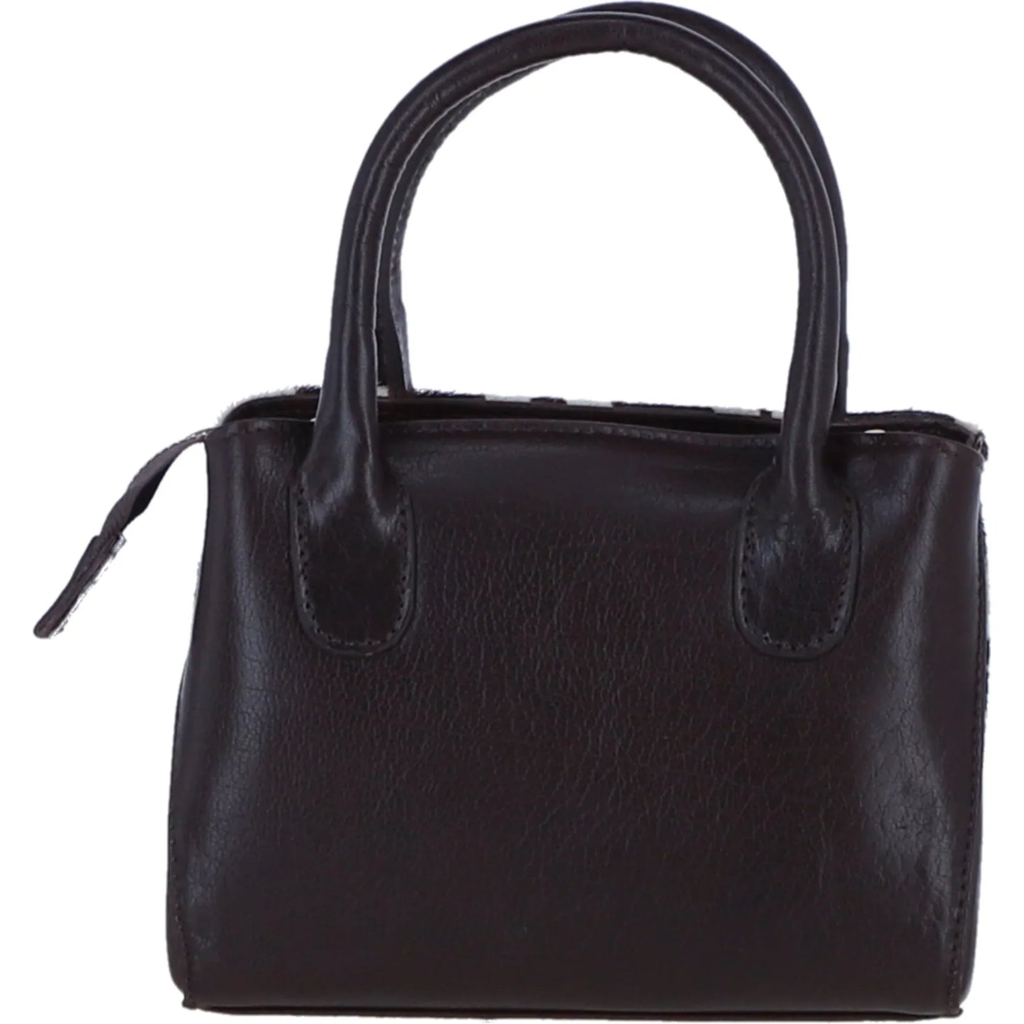 Ashwood Leather Bags Leather Hair-on-Hide Ladies Handbag with Detachable Crossbody Strap in Brown