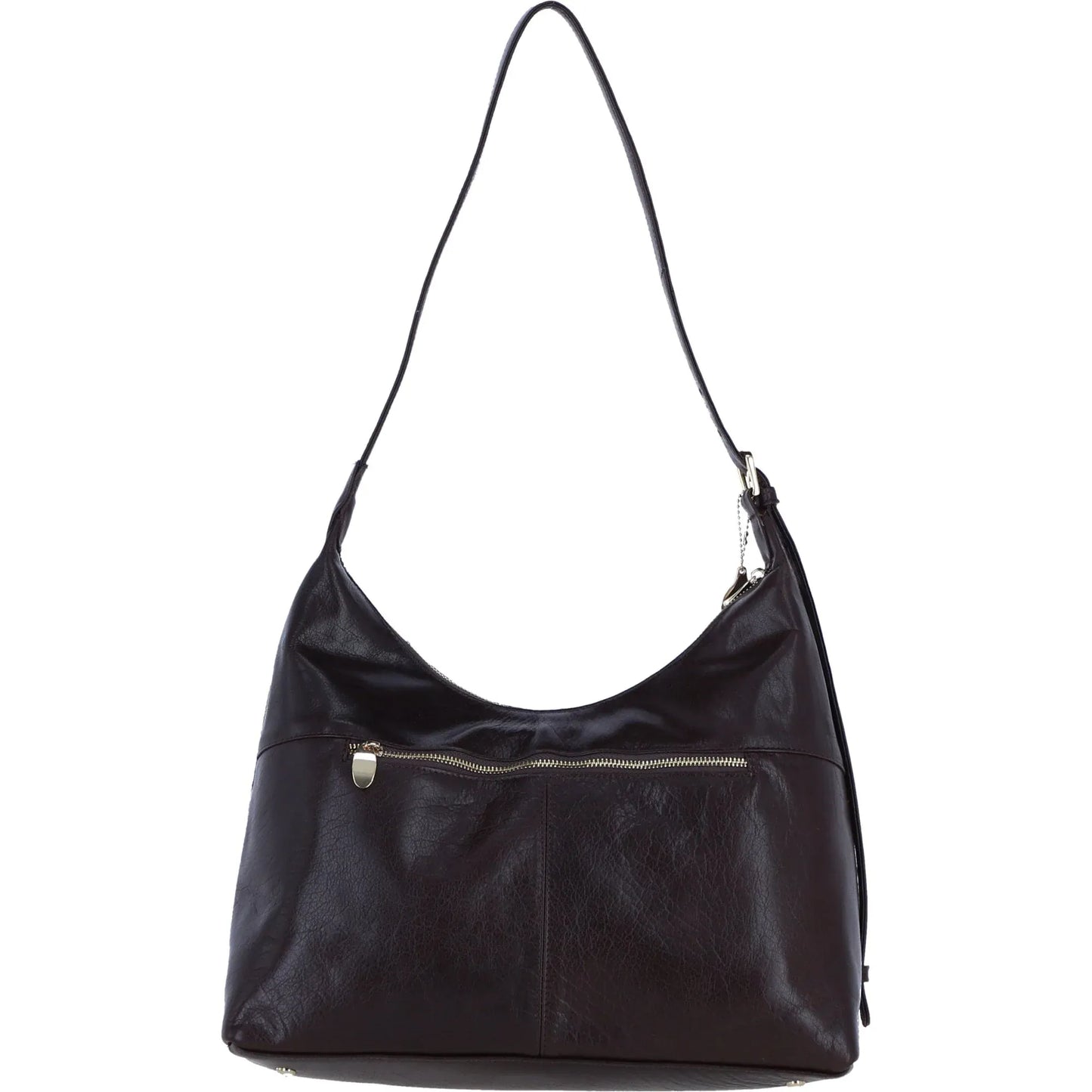 Ashwood Leather Bags Leather Hair-on-Hide Shoulder Bag with Adjustable Strap in Brown