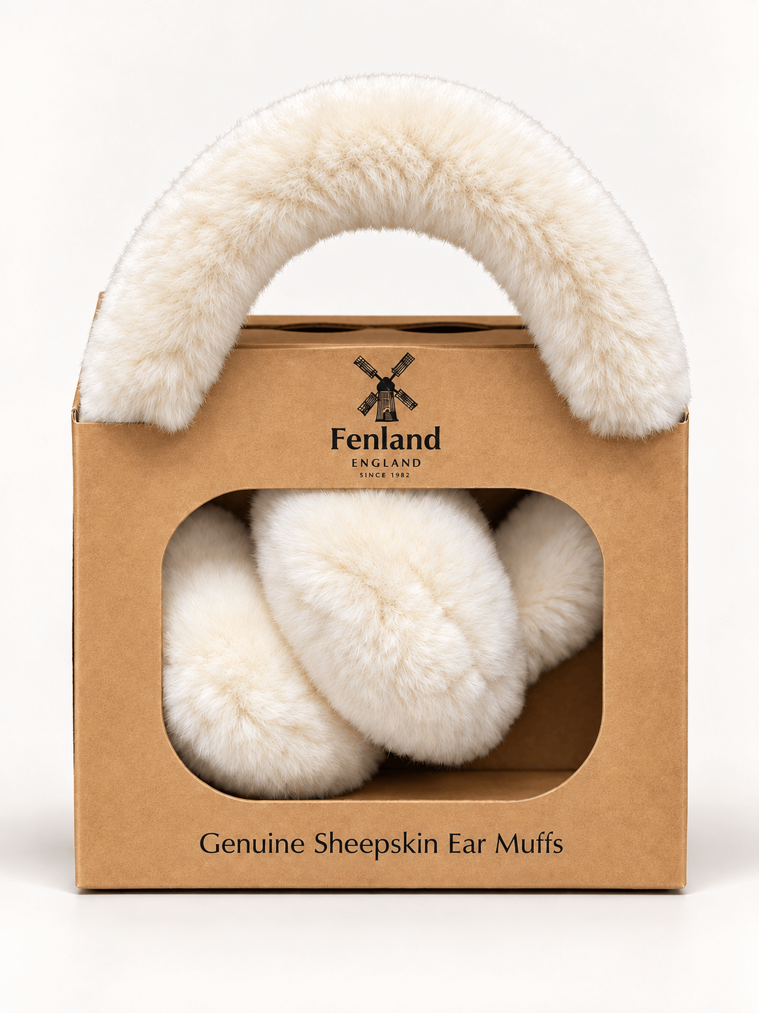 Ashwood Leather Ear Muffs Genuine Sheepskin Earmuffs in Natural