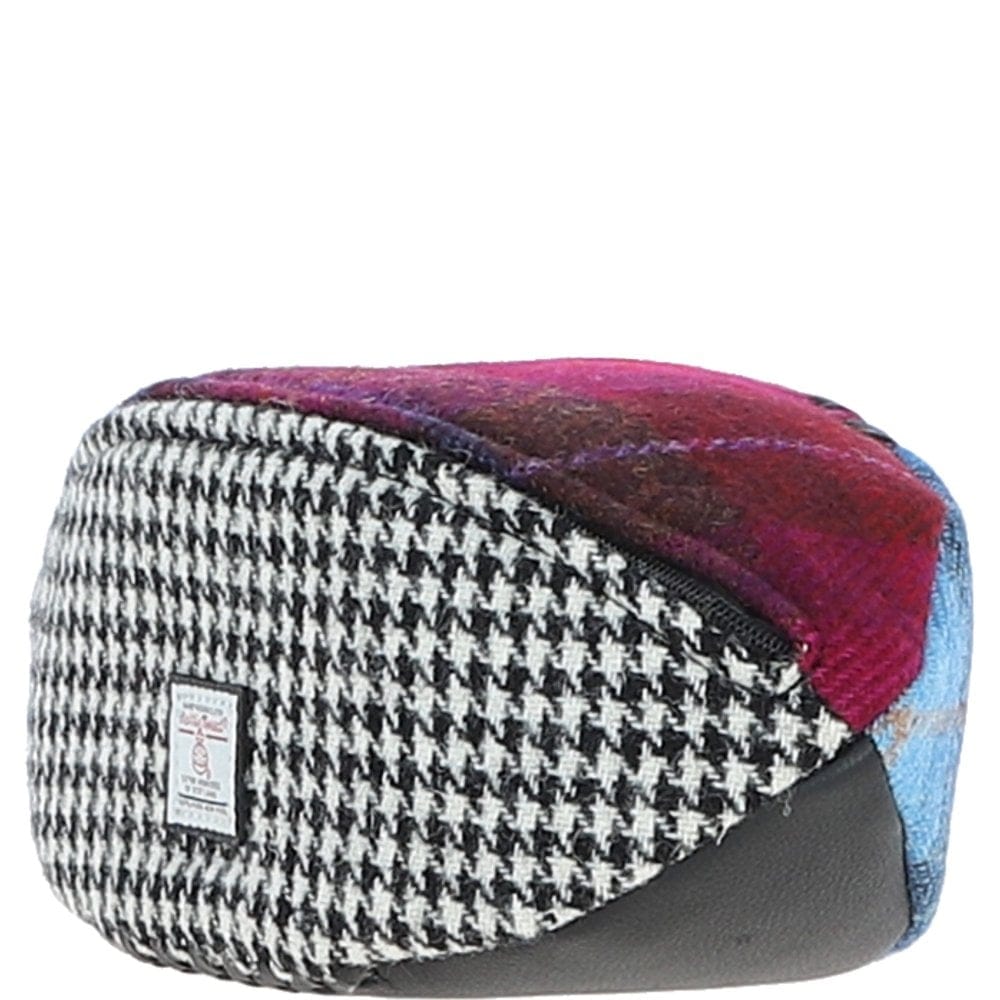 Ashwood Leather Wash Bag Ashwood Leather x Harris Tweed Rugby Washbag Black/Mix