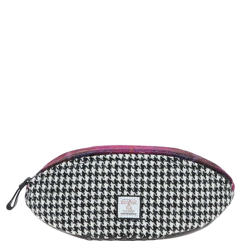 Ashwood Leather Wash Bag Ashwood Leather x Harris Tweed Rugby Washbag Black/Mix