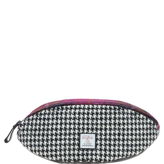 Ashwood Leather Wash Bag Ashwood Leather x Harris Tweed Rugby Washbag Black/Mix