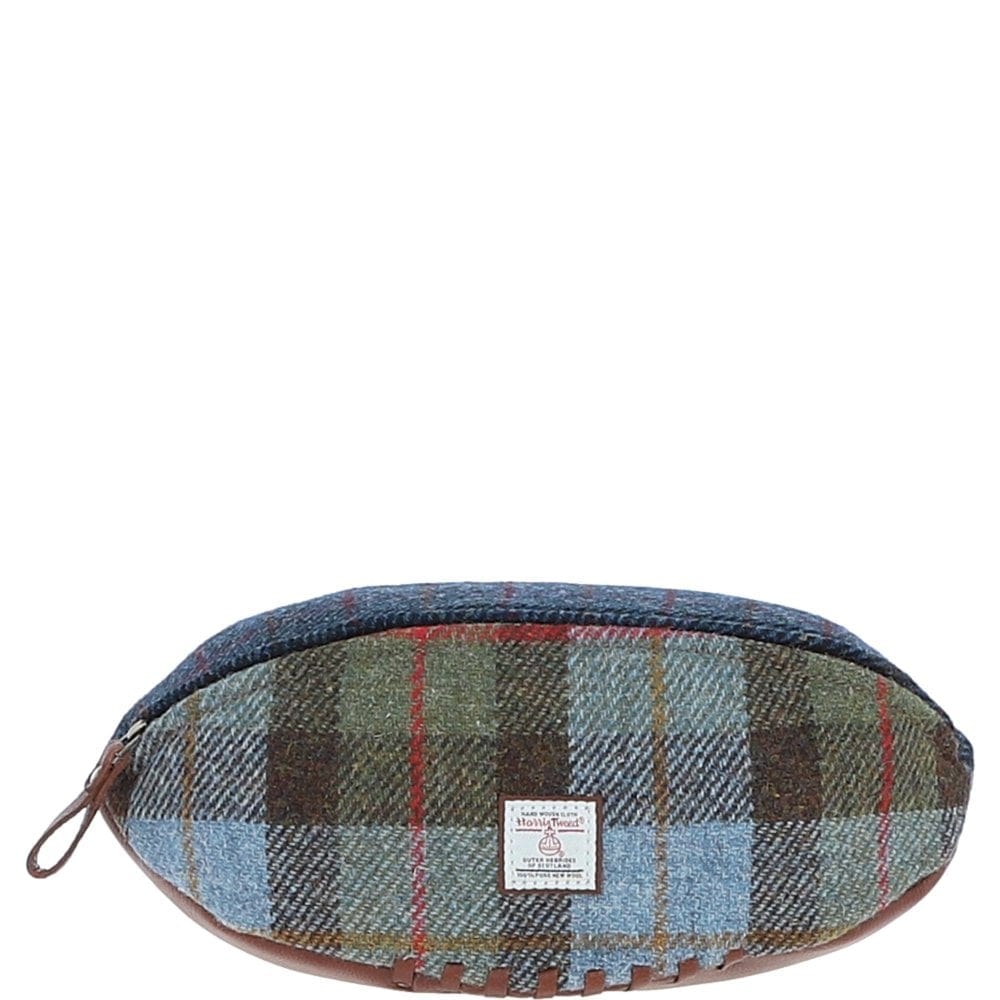 Ashwood Leather Wash Bag Ashwood Leather x Harris Tweed Rugby Washbag Brown/Mix