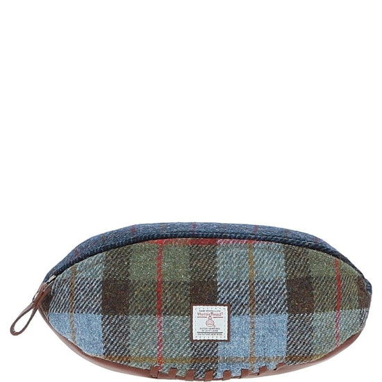 Ashwood Leather Wash Bag Ashwood Leather x Harris Tweed Rugby Washbag Brown/Mix