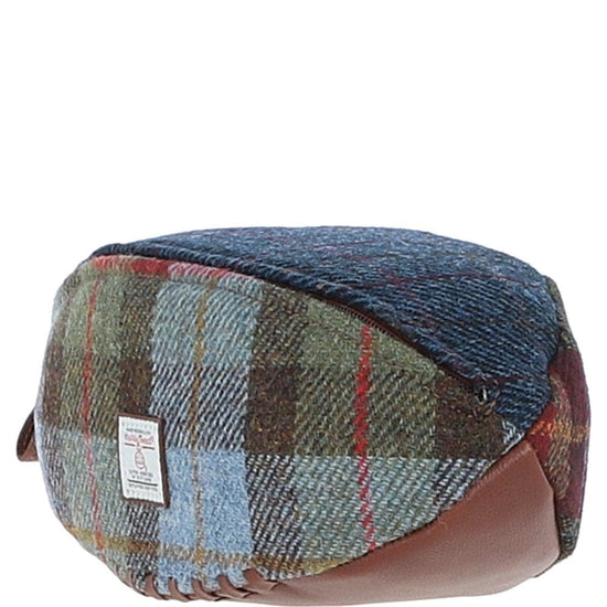 Ashwood Leather Wash Bag Ashwood Leather x Harris Tweed Rugby Washbag Tan/Mix
