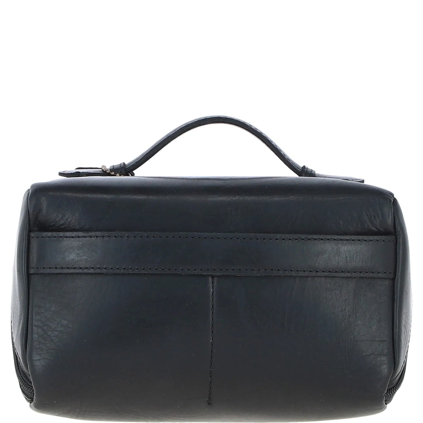 Ashwood Leather Wash Bag Leather Washbag Black: K-49