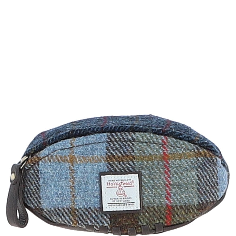 Ashwood Leather Wash Bag Mini Ashwood Leather x Harris Tweed Rugby Washbag Brown/Mix