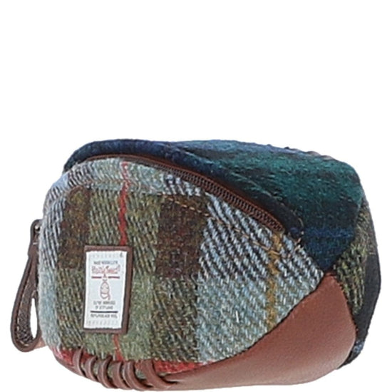 Ashwood Leather Wash Bag Mini Ashwood Leather x Harris Tweed Rugby Washbag Tan/Mix