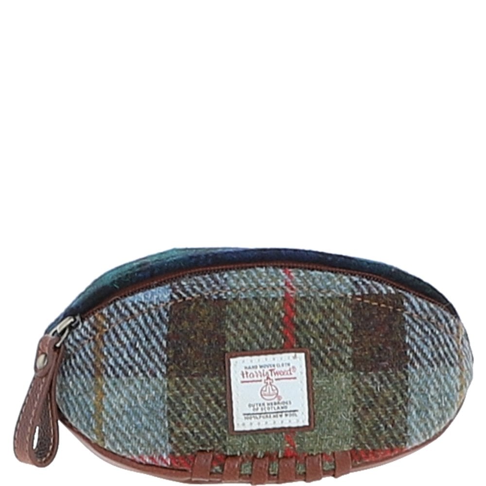 Ashwood Leather Wash Bag Mini Ashwood Leather x Harris Tweed Rugby Washbag Tan/Mix