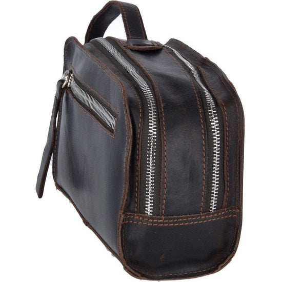 Ashwood Leather Wash Bag Oily Hunter Leather Wash Bag Brown