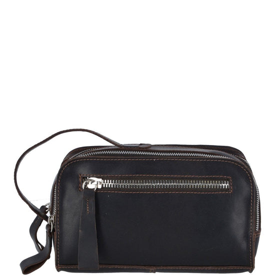 Ashwood Leather Wash Bag Oily Hunter Leather Wash Bag Brown