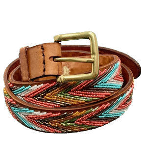 ASPIGA Belts Arrow Belt in Brass/Salmon/Sea