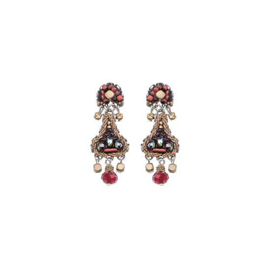 Ayala Bar earrings Noble Wine, Claret Earrings C2277