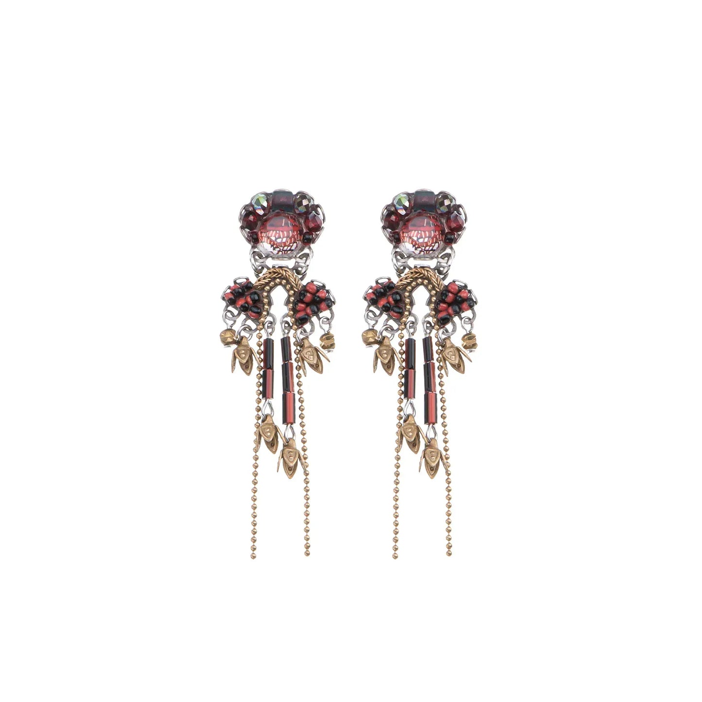 Ayala Bar Earrings Noble Wine, Flame Earrings C2276