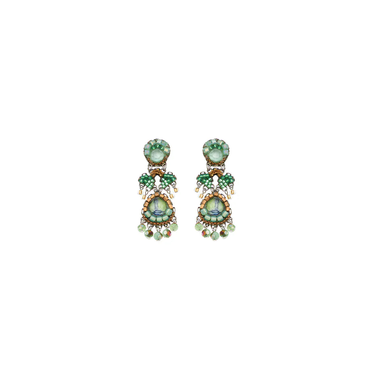 Ayala Bar Earrings Seagrass Set, Beaded Earrings, Haicao- C2352
