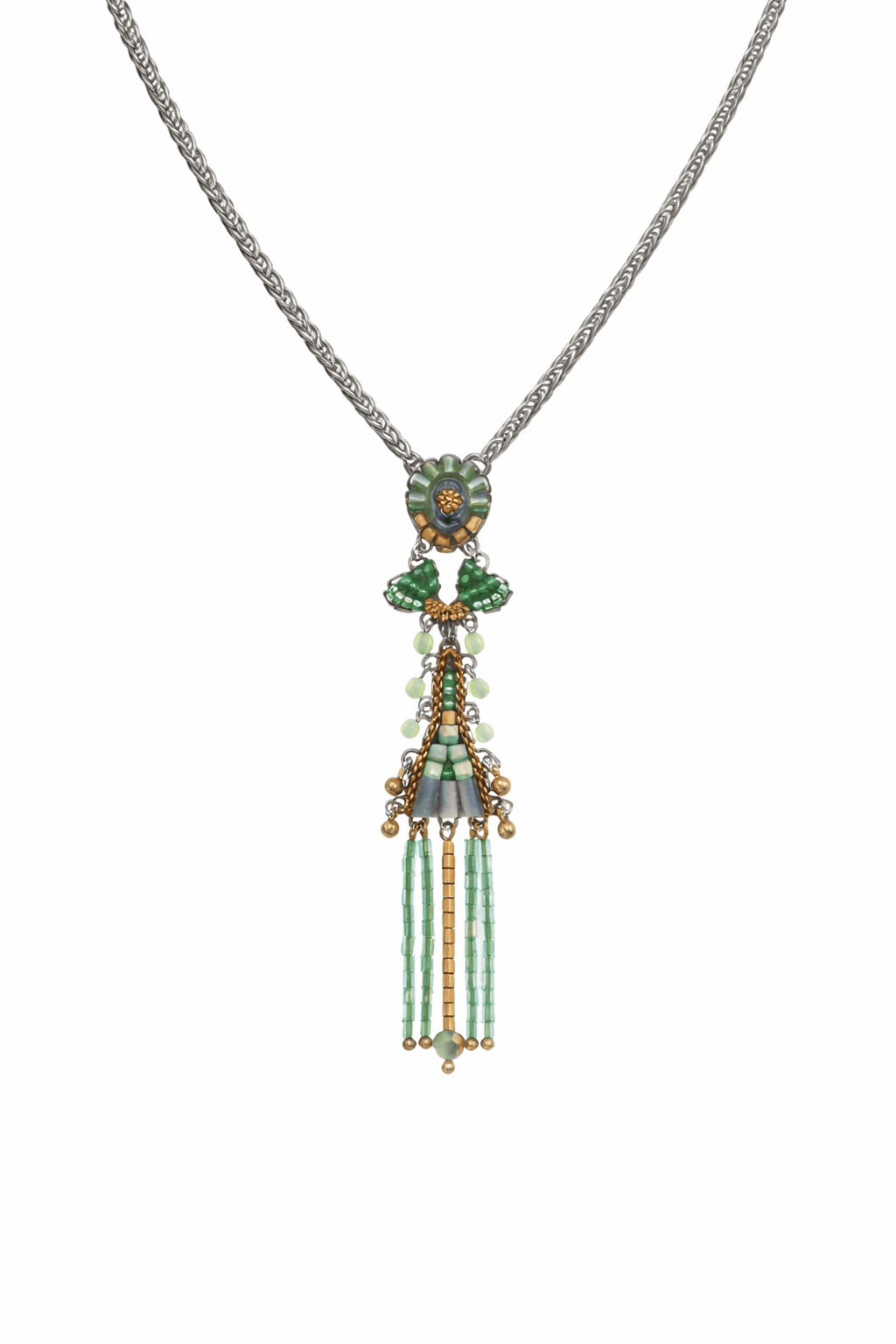 Ayala Bar Necklaces Seagrass Beaded Necklace Halodule - C2351