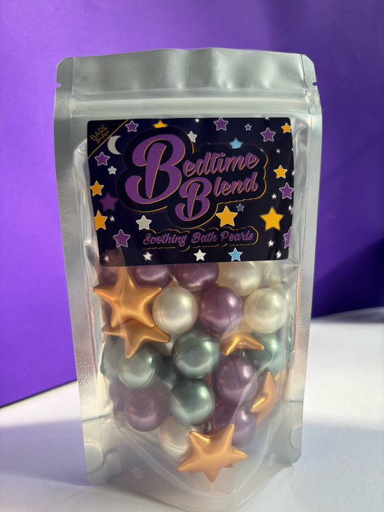 Bare Boutique Bedtime Blend - 30 Bath Pearls. Lavender, Coconut and Lotus.