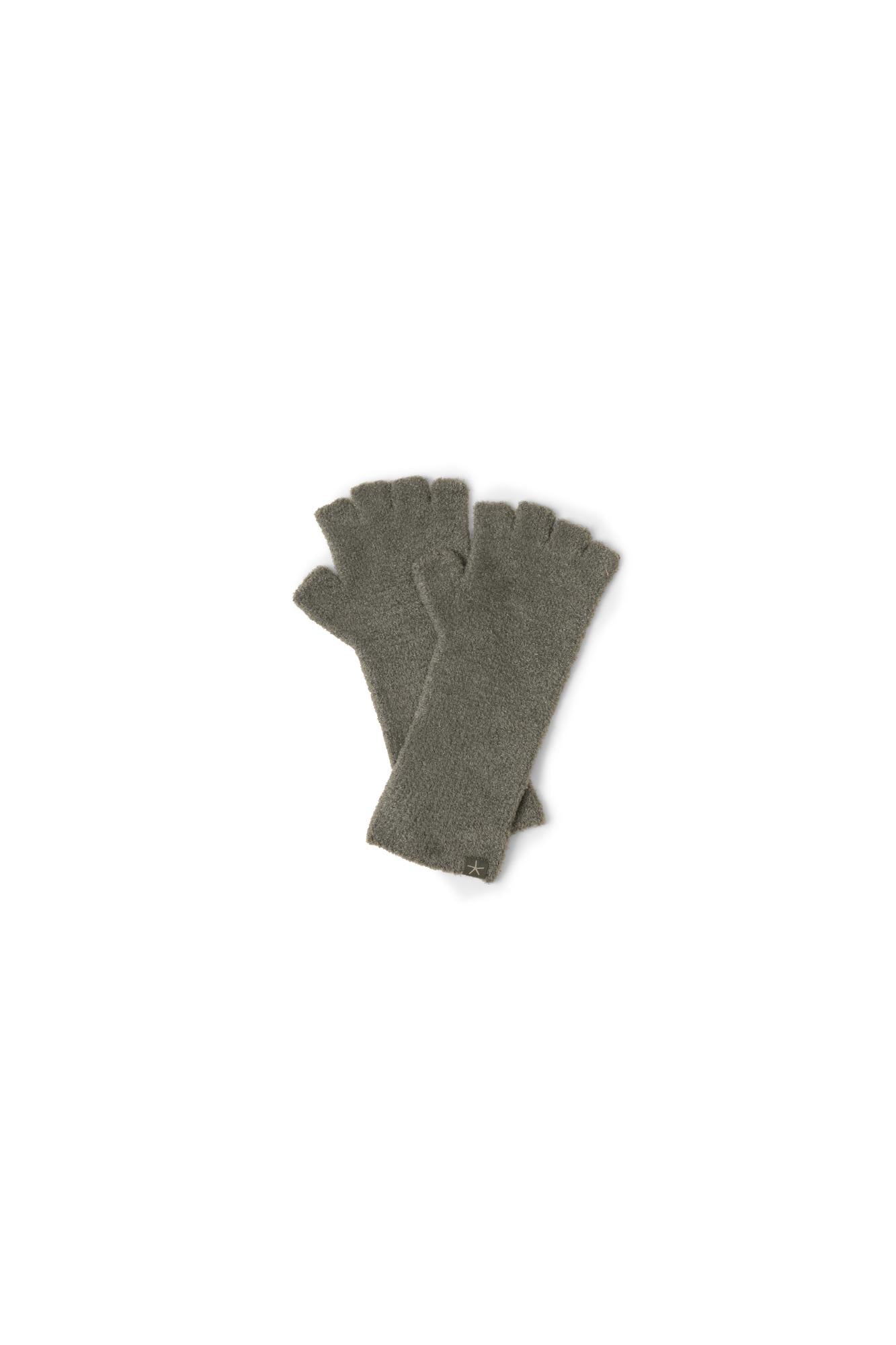 Barefoot Dreams Hats & Gloves SMALL/MEDIUM Lite Fingerless Gloves in Olive Branch