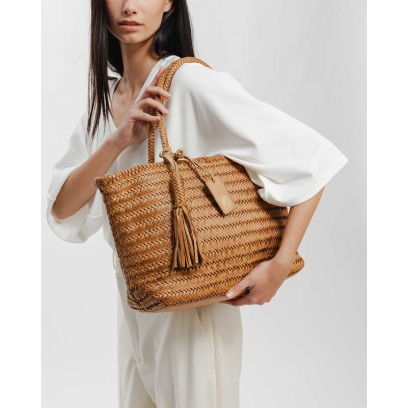 Biba Bags Perkins Hand-Braided Leather Shopper