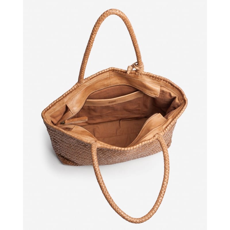 Biba Bags Perkins Hand-Braided Leather Shopper