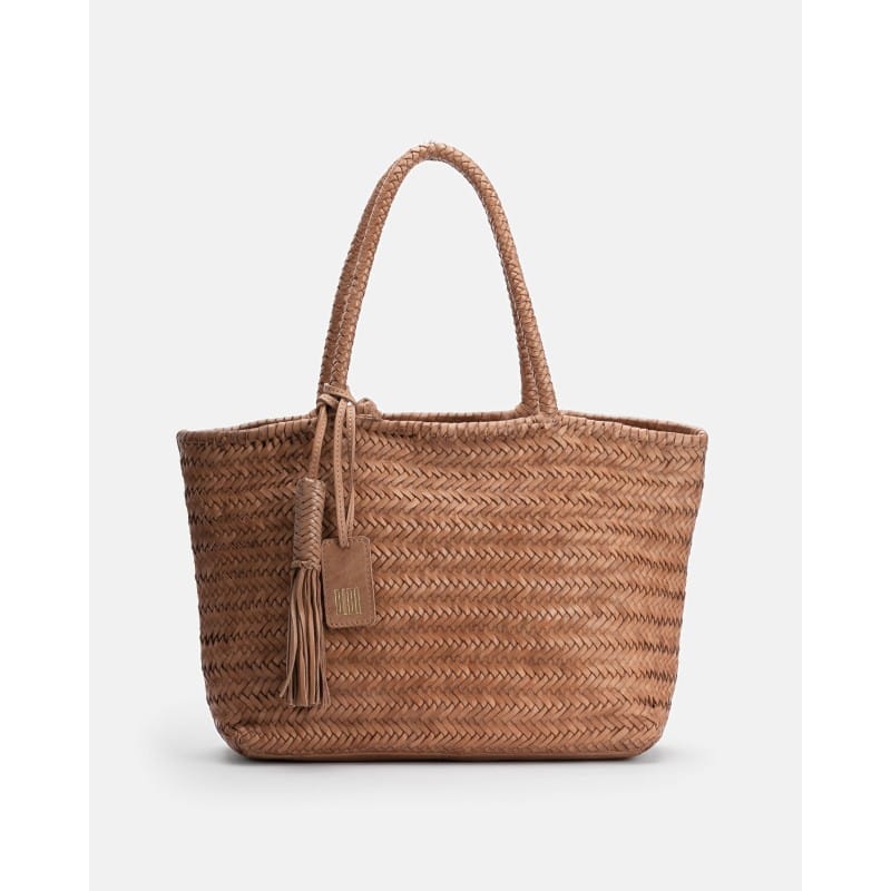 Biba Bags Perkins Hand-Braided Leather Shopper