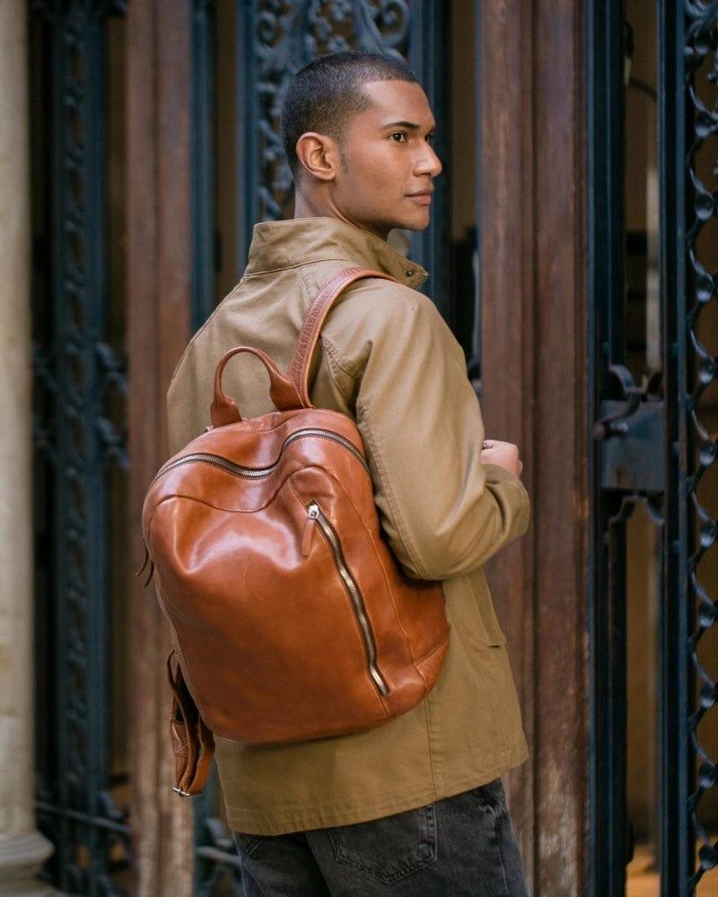 Biba Leather Vegetable-Tanned Backpack