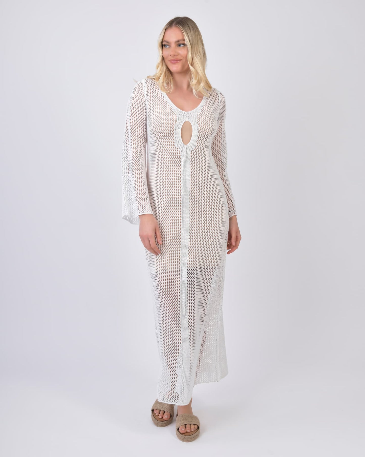 Ble Resortwear Dresses ONE SIZE Athens Beach Dress in White