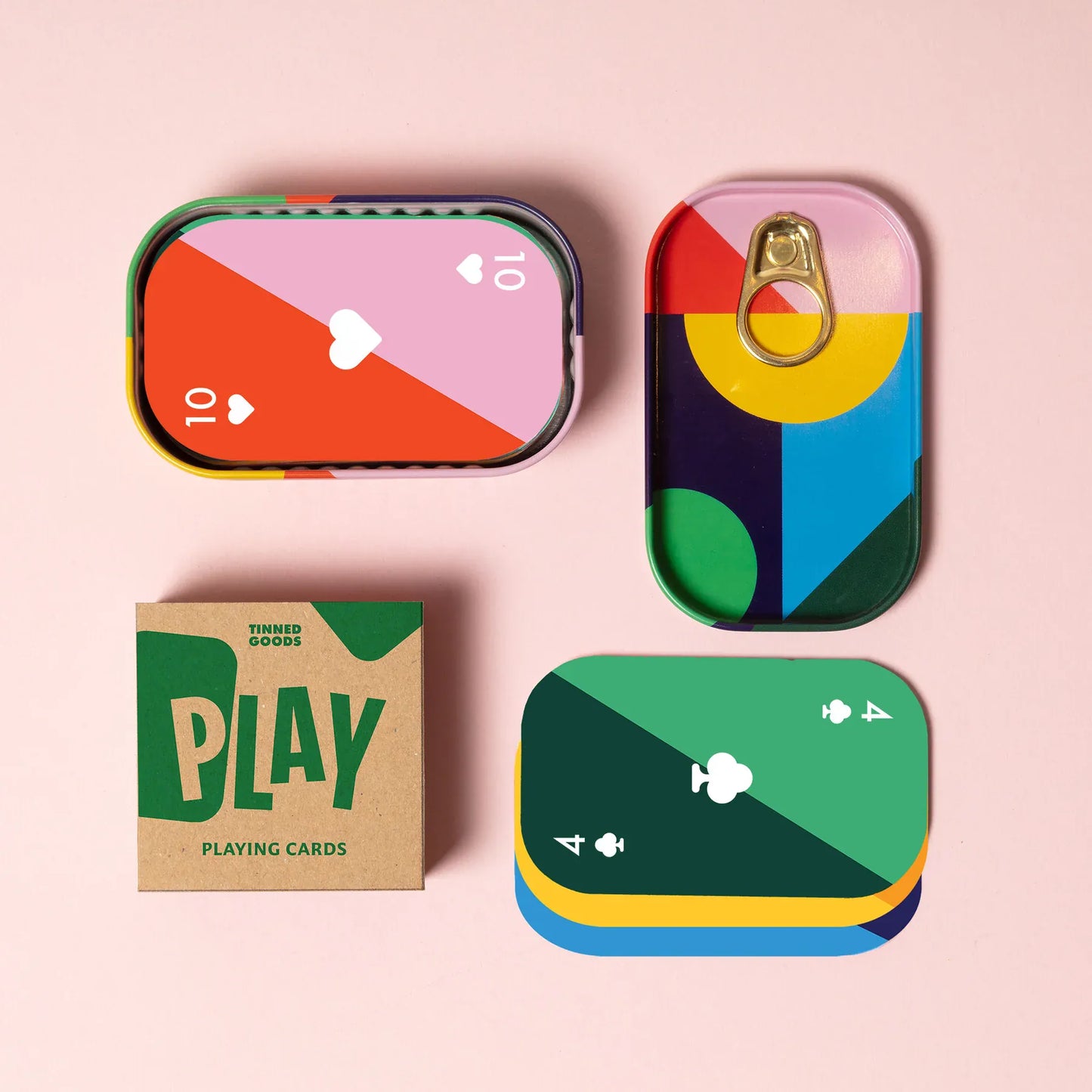 Block Design Playing Cards Travel Playing Cards
