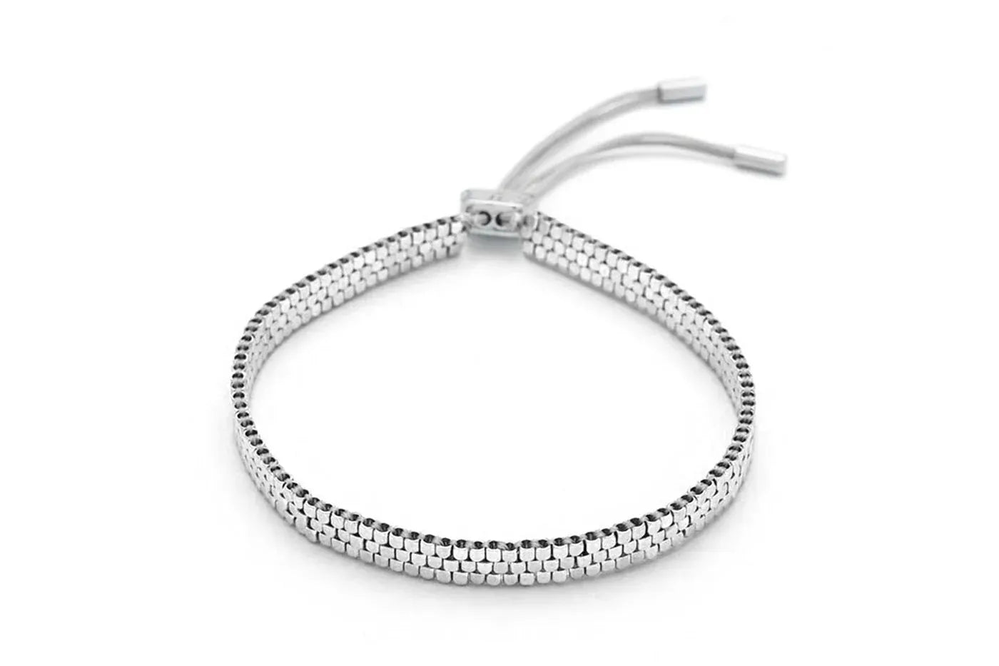 Boho Betty Bracelets Daiko Silver Beaded Slider Bracelet - BRACSIL
