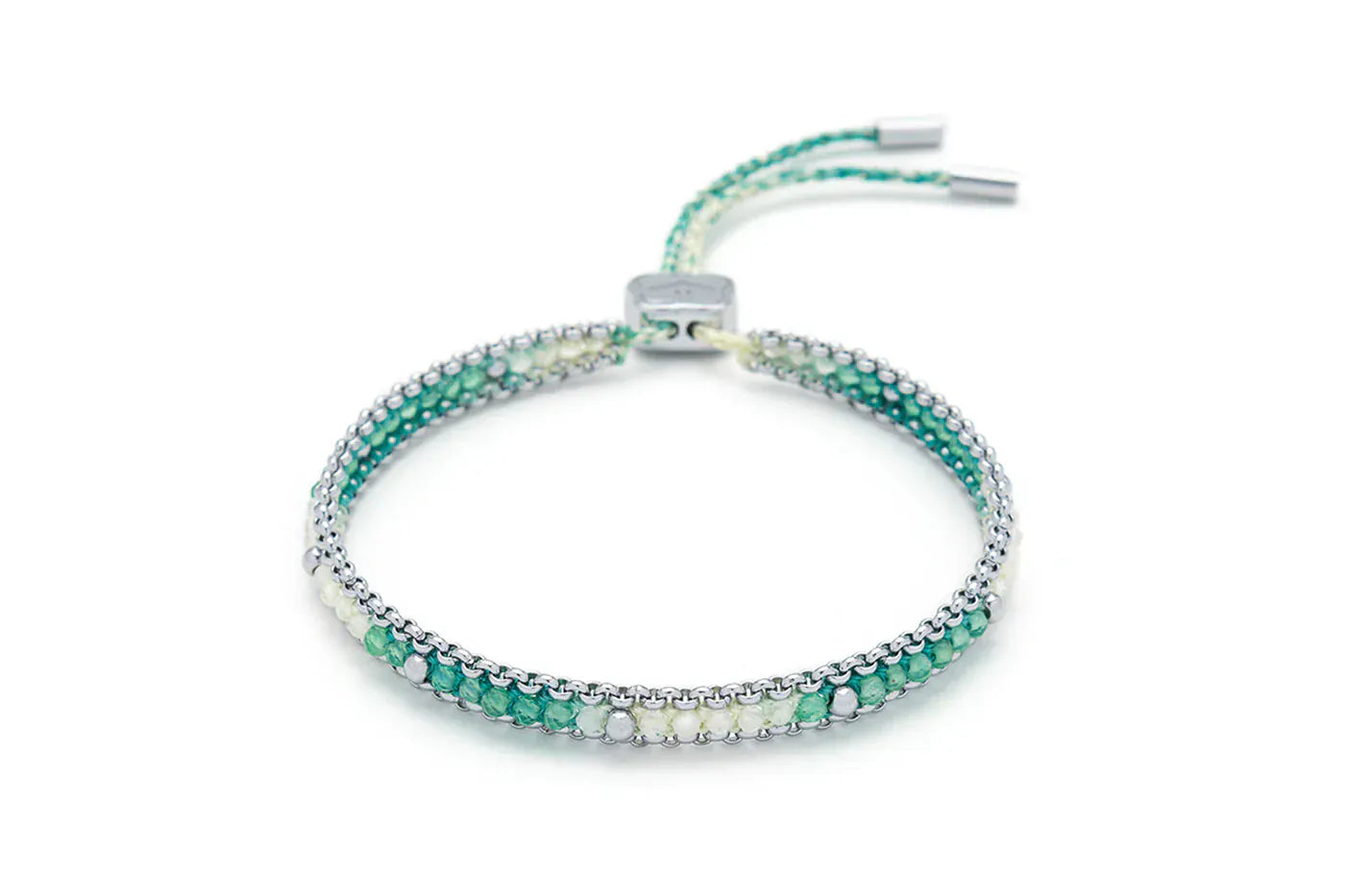 Boho Betty Bracelets Helaine Turquoise & Silver Friendship Bracelet