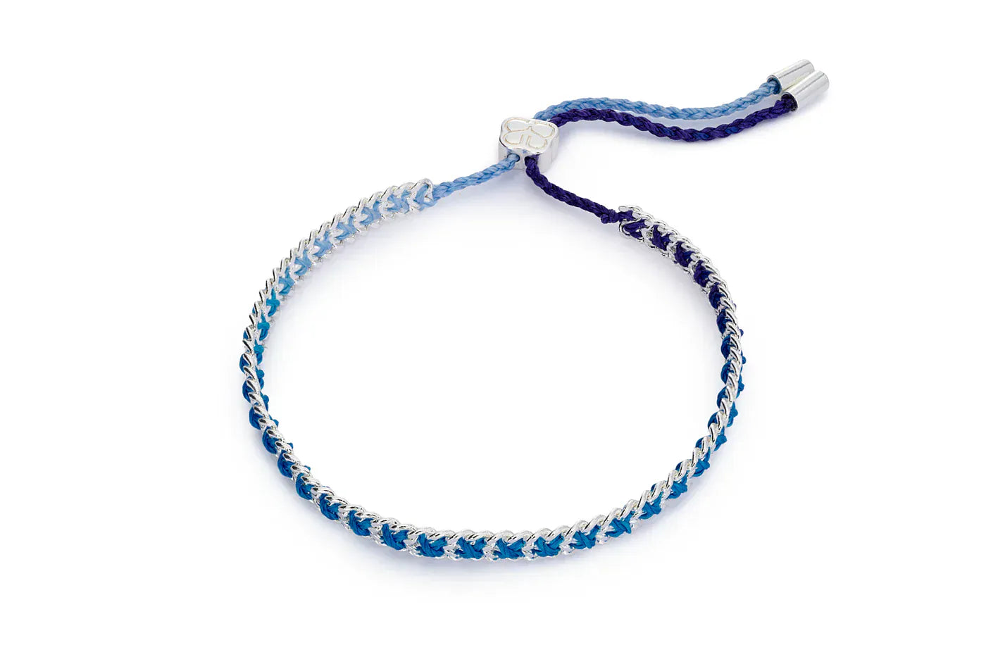 Boho Betty Bracelets Lilia Midnight Silver Woven Bracelet