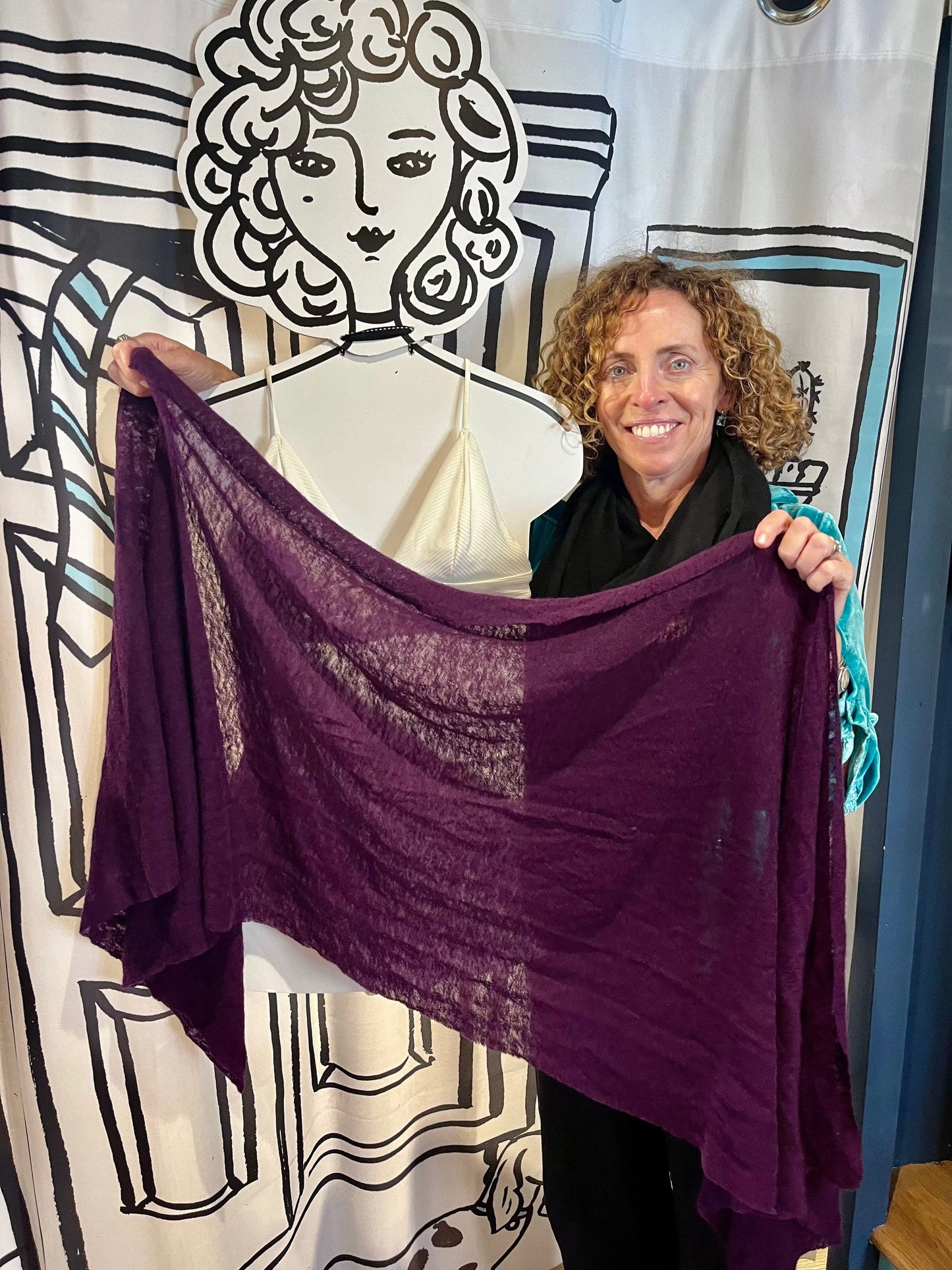 Botto Giuseppe Scarves Berry Plum Cashmere Scarf