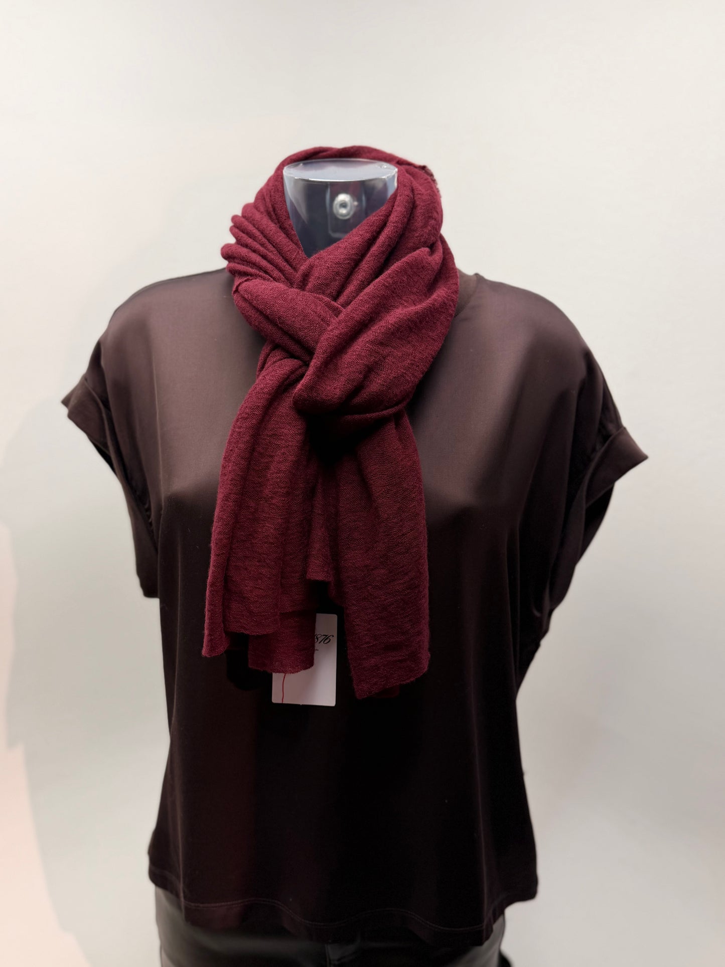 Botto Giuseppe Scarves Bordeaux Cashmere Scarf