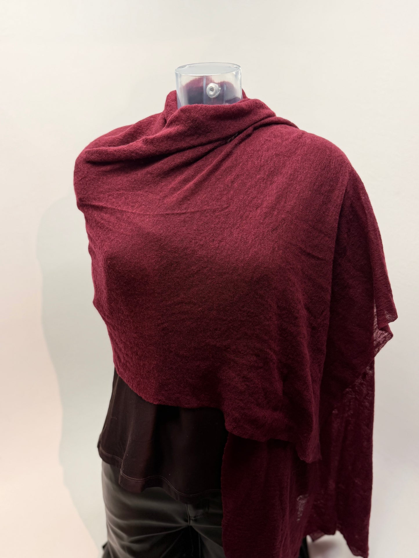Botto Giuseppe Scarves Bordeaux Cashmere Scarf