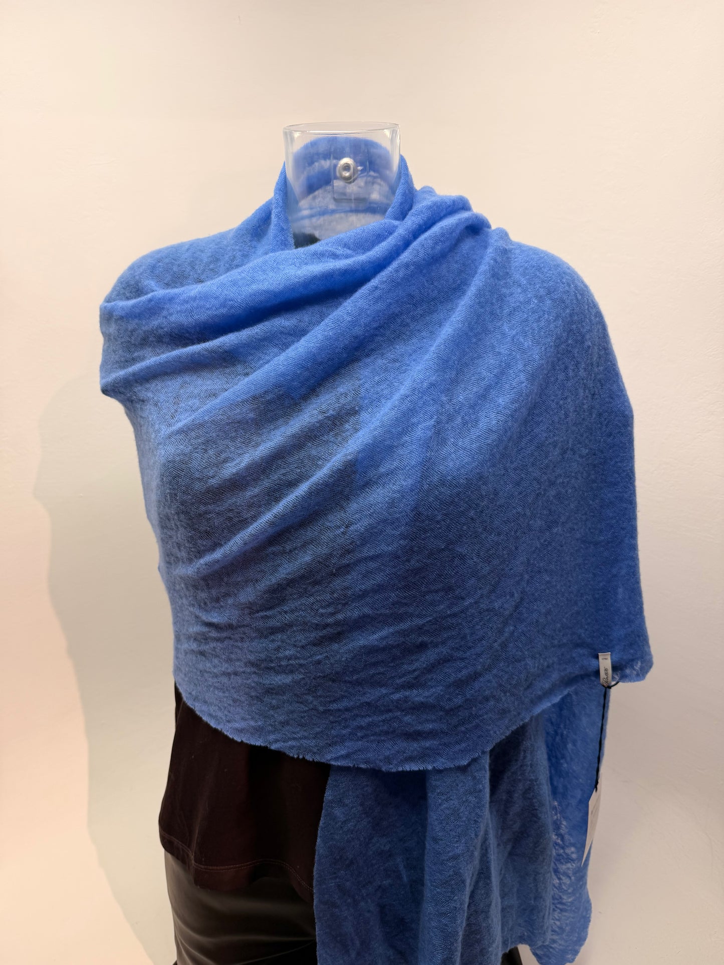 Botto Giuseppe Scarves Electric Blue Cashmere Scarf