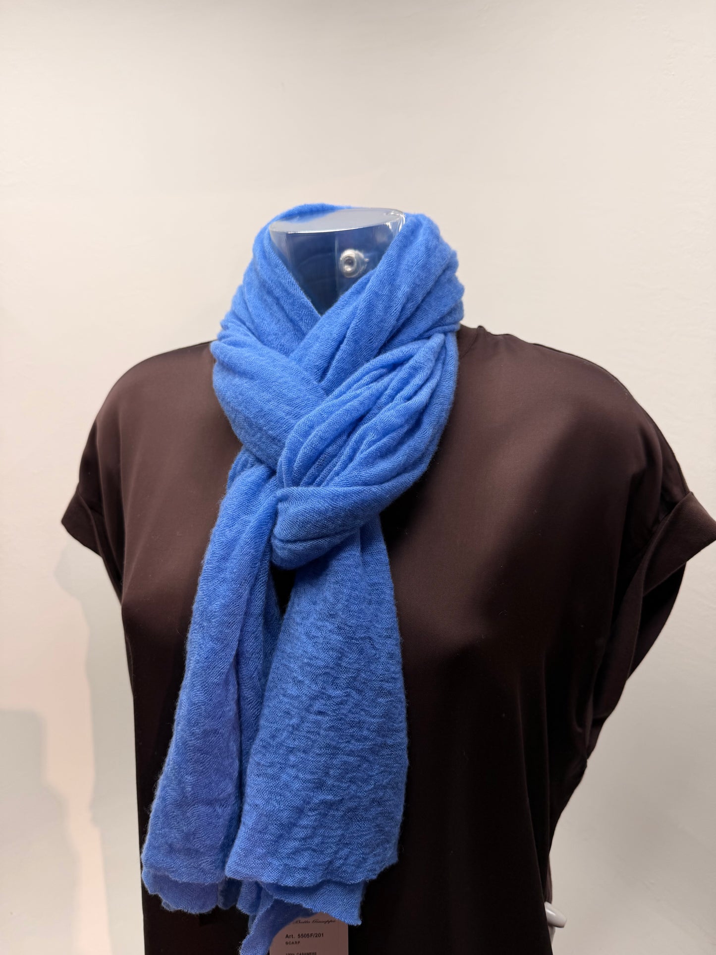 Botto Giuseppe Scarves Electric Blue Cashmere Scarf