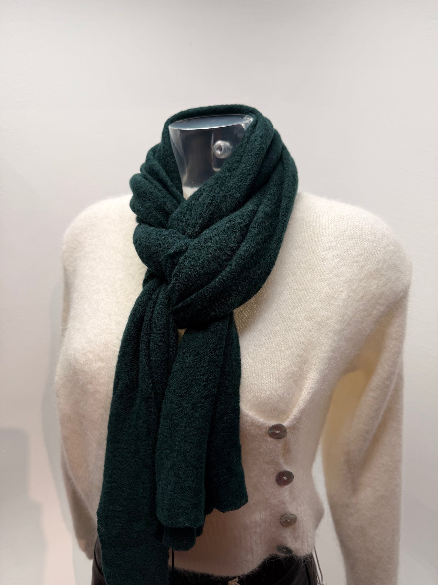 Botto Giuseppe Scarves Forest Green Cashmere Scarf