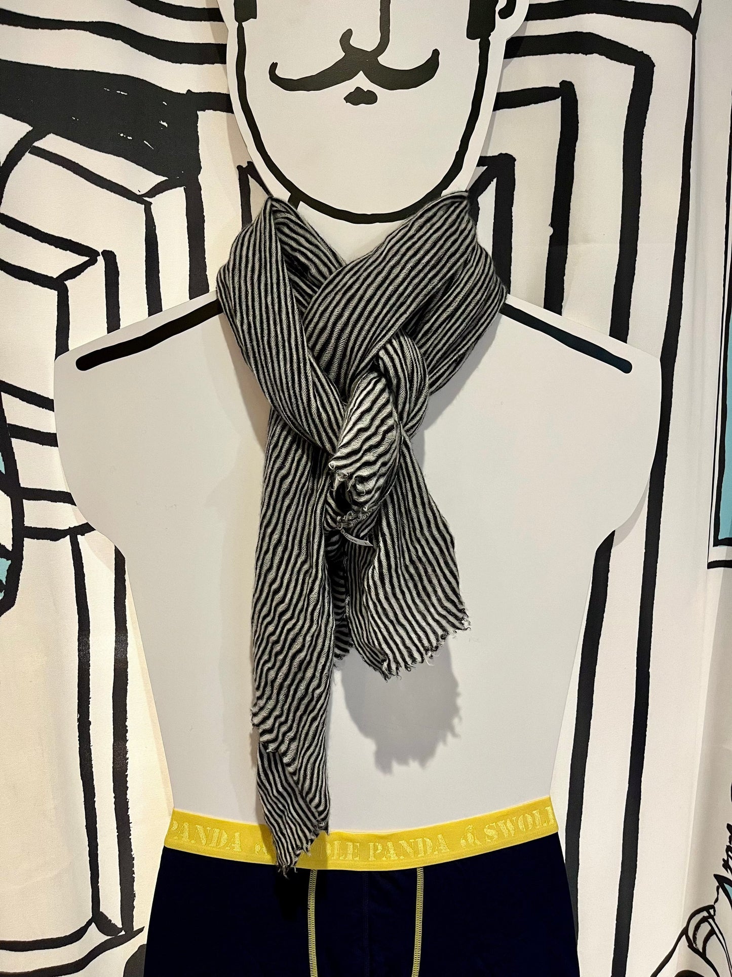 Botto Giuseppe Scarves Humbug Small Stripe Cashmere Scarf