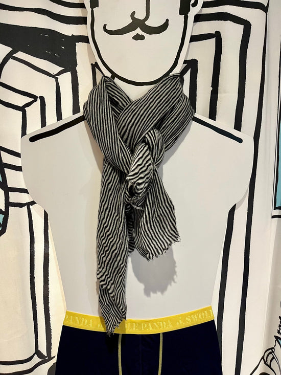 Botto Giuseppe Scarves Humbug Small Stripe Cashmere Scarf