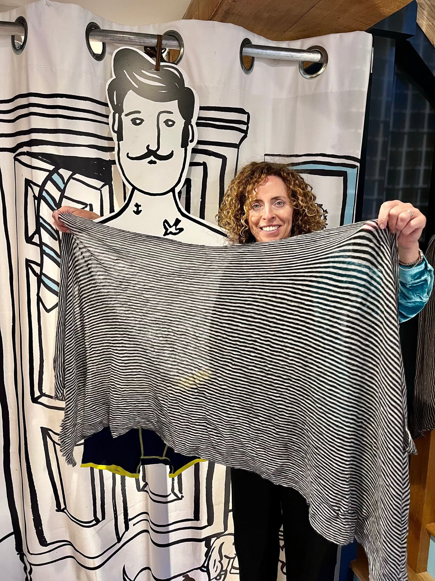 Botto Giuseppe Scarves Humbug Small Stripe Cashmere Scarf