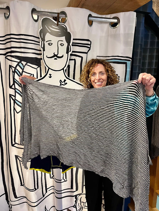 Botto Giuseppe Scarves Humbug Small Stripe Cashmere Scarf