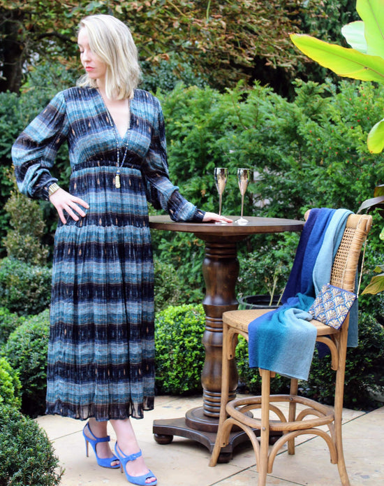 Botto Giuseppe Scarves Ocean Ombre Cashmere Scarf