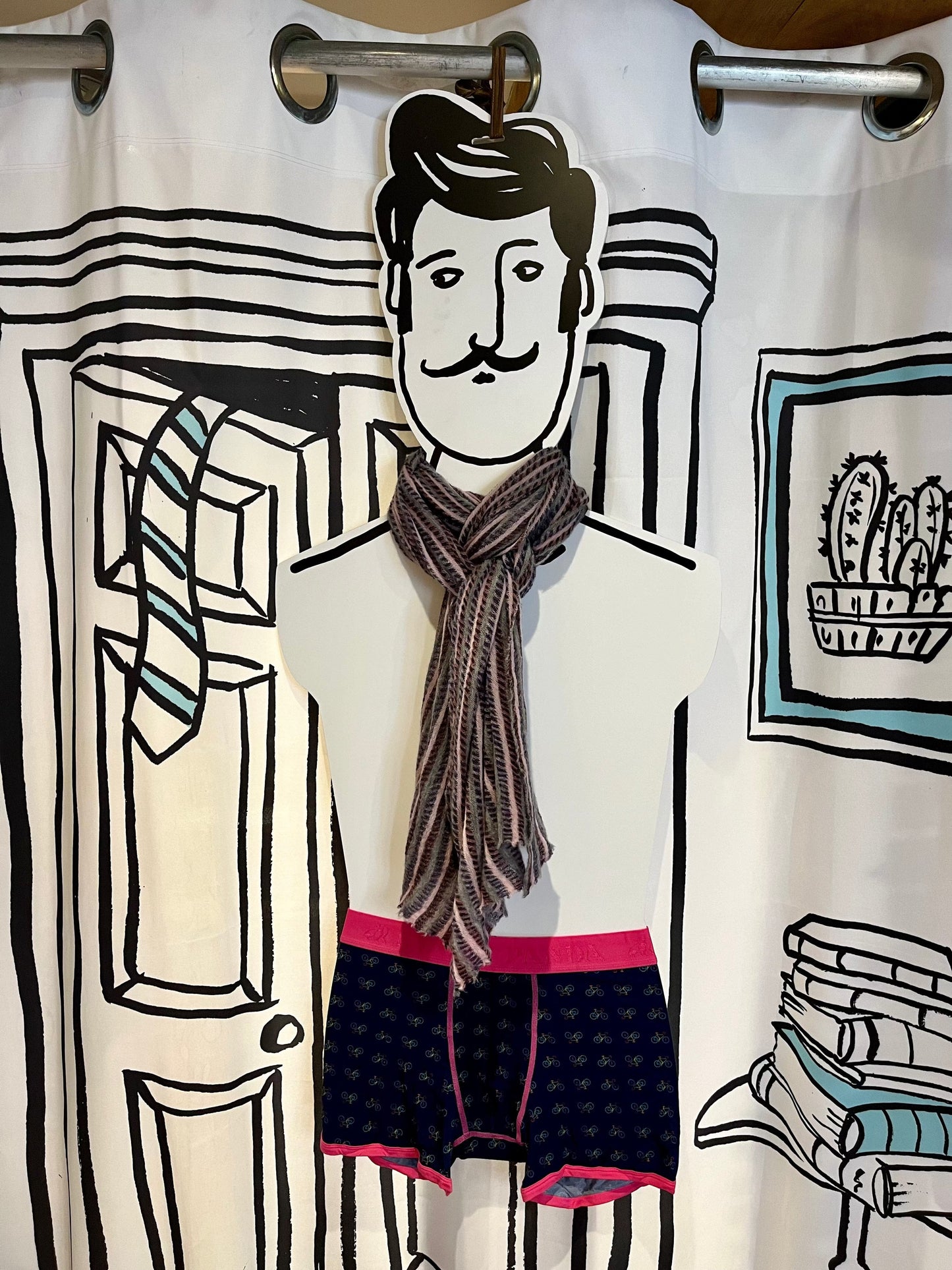 Botto Giuseppe Scarves Orchid Stripe Nordic Stripe Cashmere Scarf