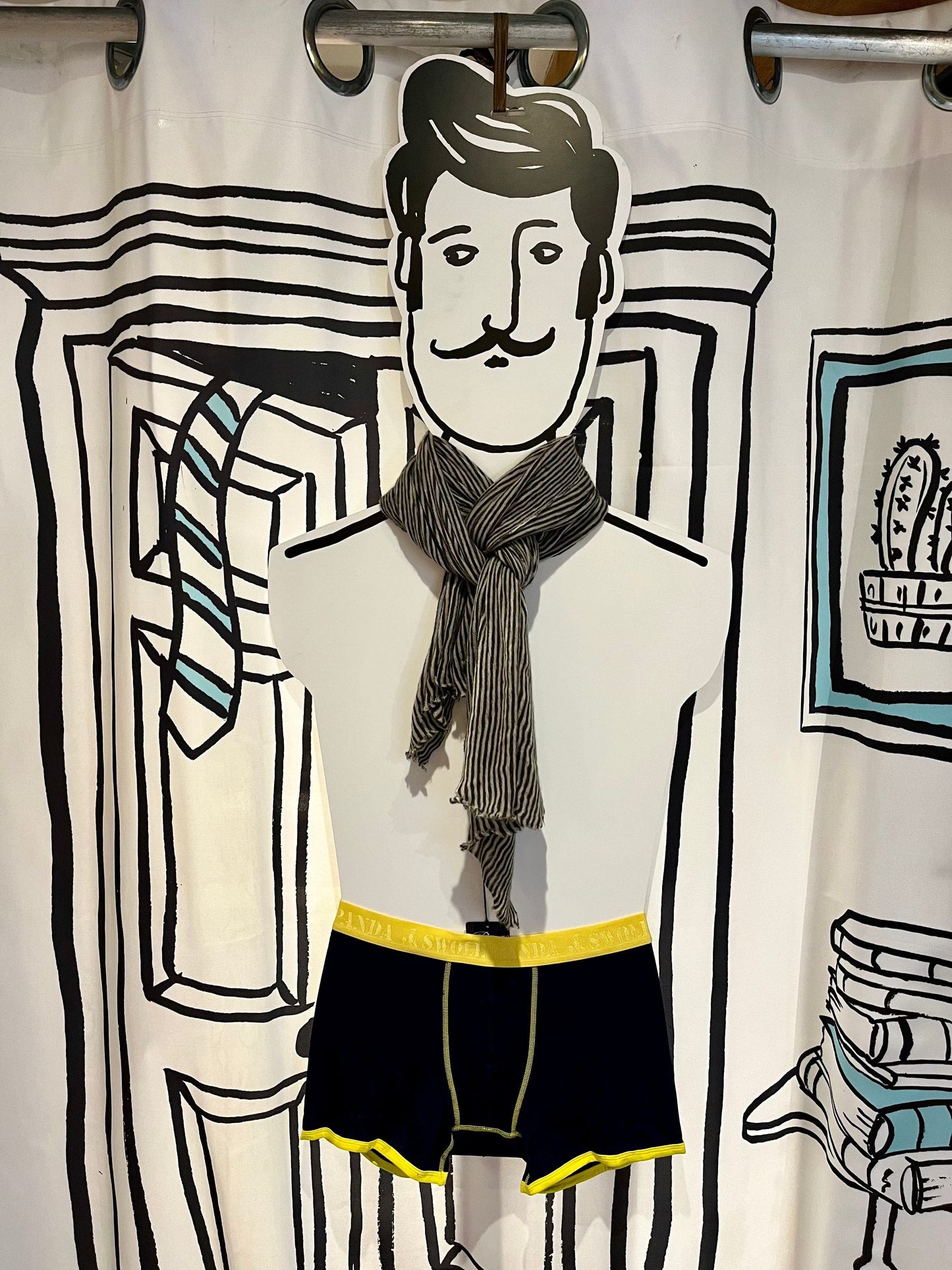 Botto Giuseppe Scarves Pebble Small Stripe Melange Cashmere Scarf