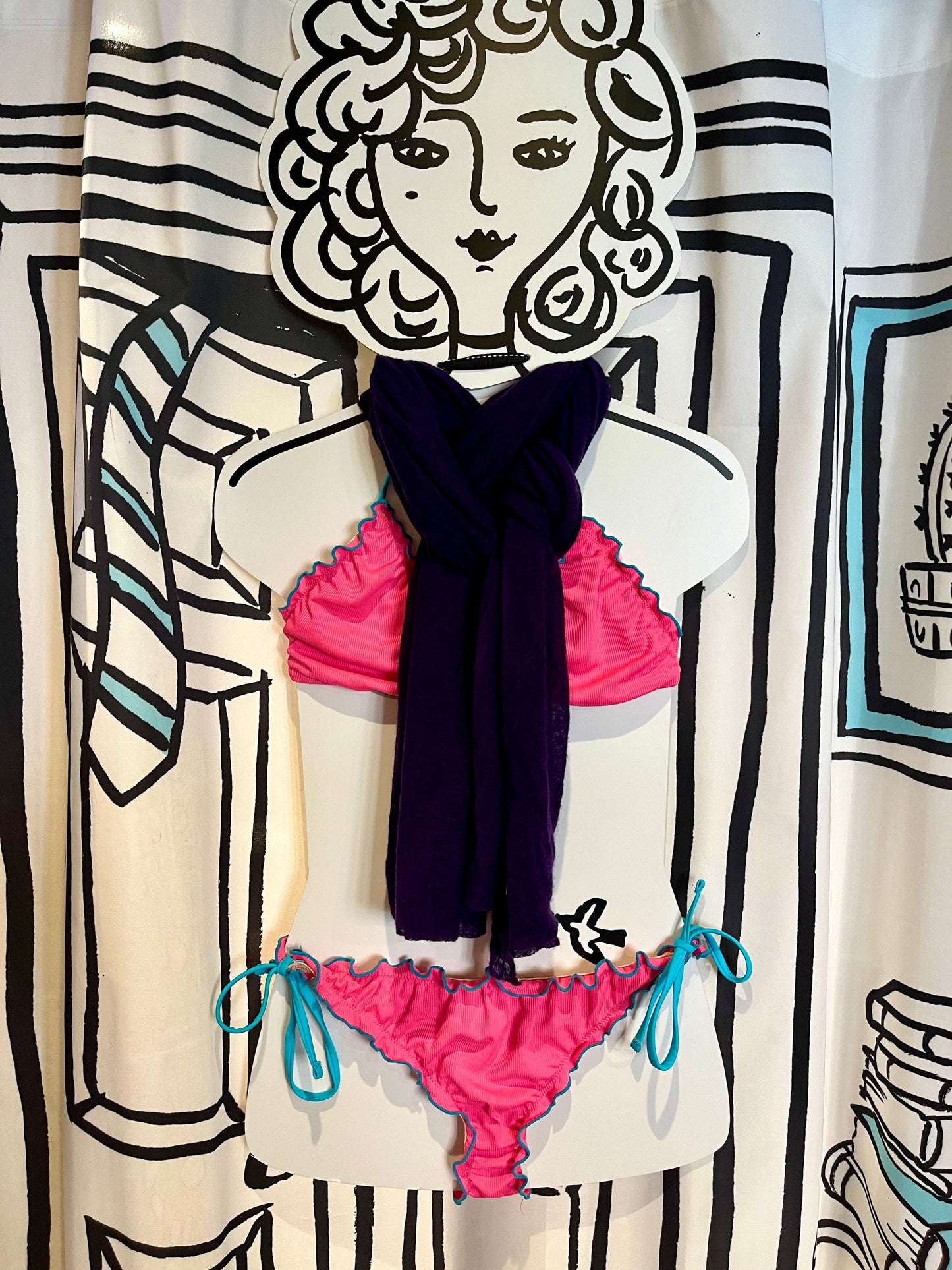 Botto Giuseppe Scarves Royal Purple Cashmere Scarf