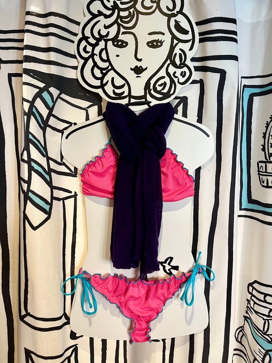 Botto Giuseppe Scarves Royal Purple Cashmere Scarf