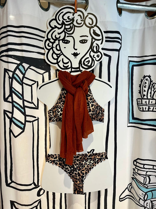 Botto Giuseppe Scarves Rust Orange Cashmere Scarf