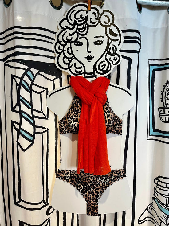 Botto Giuseppe Scarves Saville Orange Cashmere Scarf